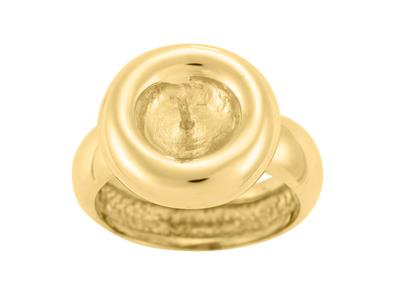 Anillo Para Una Perla De 8 A 10 Mm, Oro Amarillo 18k. Ref. Bg95 - Imagen Estandar - 2