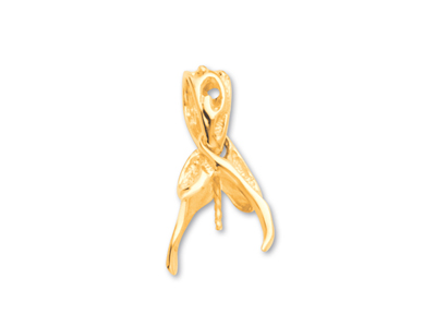 Pinza Colgante Para Perlas De 7 A 10 Mm, Oro Amarillo 18k. Ref. Pe124 - Imagen Estandar - 1