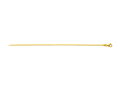Cadena Eslabon Veneciano 1,24 Mm, 50 Cm, Oro Amarillo 18k - Imagen Estandar - 1