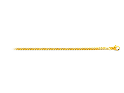 Cadena, Eslabon Gourmette Talla Diamante De 1,90 Mm, 45 Cm, Oro Amarillo De 18 Quilates - Imagen Estandar - 1