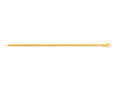 Cadena Jaseron 2,40 Mm, 42 Cm, Oro Amarillo De 18 Quilates - Imagen Estandar - 1