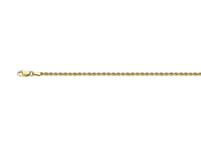 Cadena, Cuerda Hueca 2,1 Mm, 60 Cm, Oro Amarillo 18k - Imagen Estandar - 1