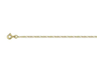 Cadena 1/3 Eslabones, 1,3 Mm, 45 Cm, Oro Amarillo 18k - Imagen Estandar - 1
