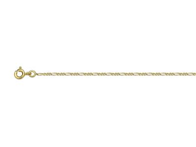 Cadena 1/3 Eslabones, 1,3 Mm, 55 Cm, Oro Amarillo 18k - Imagen Estandar - 1