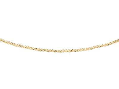 Collar Bolas Cinceladas 1,80 Mm, 42+3 Cm, Oro Amarillo 18k - Imagen Estandar - 1
