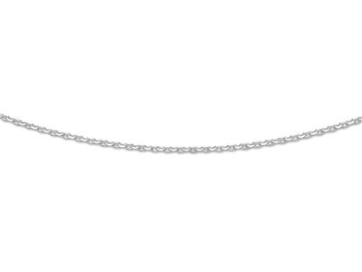 Cadena Forzada Talla Diamante 1,85 Mm, 42-45 Cm, Plata Rodiada 925 - Imagen Estandar - 1