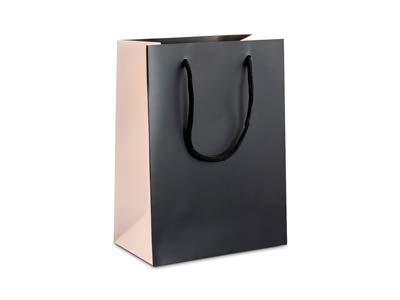 Black And Pink Gift Bag Medium Pk 10 - Imagen Estandar - 1