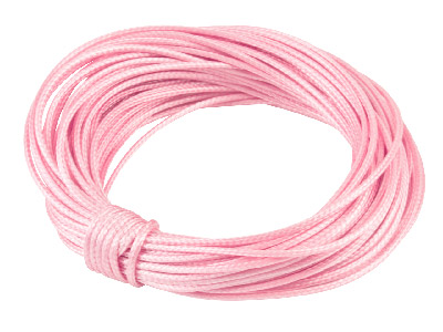 Cordón Encerado Rosa Para Bisutería Con Abalorios, 1 mm De Diámetro x 10 metros - Imagen Estandar - 1