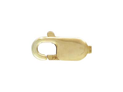 Garra De Langosta De Oro Laminado Ovalada, 8mm - Imagen Estandar - 1