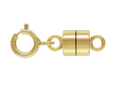 Convertidor De Broche Magnético De Oro Laminado Con Anilla De Perno - Imagen Estandar - 1