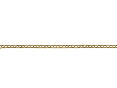 Cadena Belcher De 1,1 mm Chapada En Oro, 18