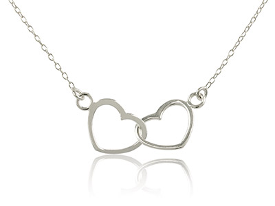 St-Sil-Double-Heart-N-let,-16--40cmChain