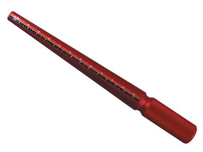 Triboulet De Aluminio Rojo, Con Numeracion 4 - Imagen Estandar - 2