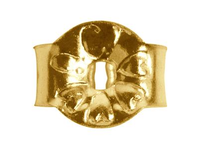 Cierres De Mariposa Sc30 De Oro Amarillo De 9 Ct, 0,005