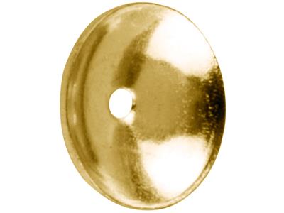 Casquillas 605 De Oro Amarillo De 18 Ct De 3 Mm, Paquete De 6, 100% Oro Reciclado - Imagen Estandar - 1