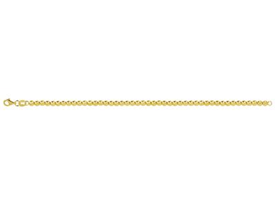 Pulsera Bola 4 Mm, 19 Cm, Oro Amarillo 18k - Imagen Estandar - 1
