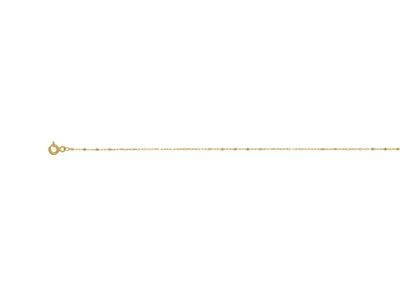 Collar De Eslabones De Cadena Forçat, Alternados De 1 Y 3 Mm, 45 Cm, Oro Amarillo De 18 Quilates - Imagen Estandar - 1