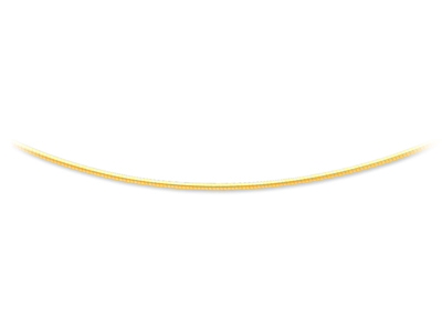Collar Omega Redondo Avvolto 1,4 Mm, 42 Cm, Oro Amarillo 18k - Imagen Estandar - 1