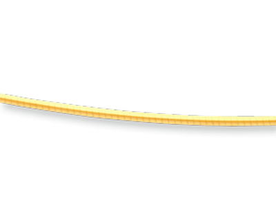 Collar Omega Redondo Avvolto 0,8 Mm, 42 Cm, Oro Amarillo 18k - Imagen Estandar - 2