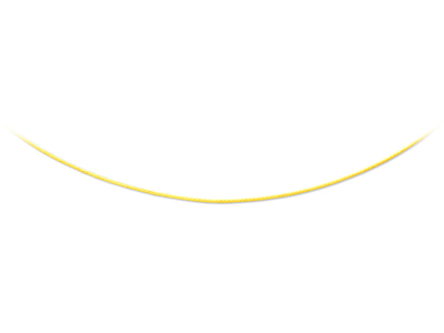 Collar Cable 1 Mm, 42-45 Cm, Oro Amarillo 18k - Imagen Estandar - 1