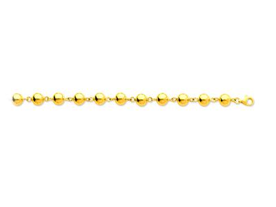 Collar Boules Marseillais 7 Mm, 45 Cm, Oro Amarillo 18k
