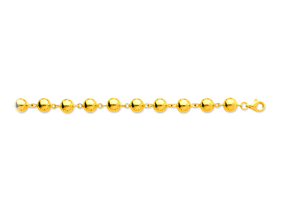 Pulsera Boules Marseillais 8 Mm, 19 Cm, Oro Amarillo 18k - Imagen Estandar - 1
