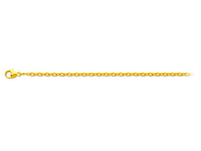 Cadena De Eslabones Forzada De 1,20mm, 45 Cm, Oro Amarillo De 18 Quil Ates - Imagen Estandar - 1