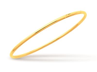 Pulsera Collar Solid, Alambre Redondo 2,5 Mm, Forma Redonda 63 Mm, Oro Amarillo 18k - Imagen Estandar - 1