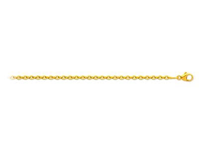 Cadena Forçat, Redonda 1,30 Mm, 42 Cm, Oro Amarillo 18k - Imagen Estandar - 1