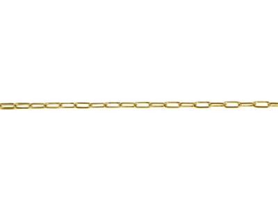 Eslabon De Cadena Rectangular De 3,75 Mm, Chapado En Oro De 3 Micras - Imagen Estandar - 1