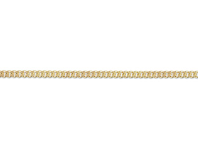 Cadena Barbada Con Corte De Diamante De Oro Amarillo De 9 Ct, 2,1 Mm, 060, Suelta