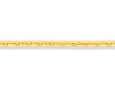 Cadena Forzada Con Corte De Diamante De Oro Amarillo De 18 Ct, 1,2 Mm, 00435, Suelta