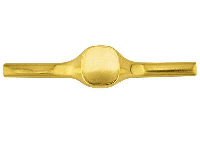 Anillo Caballero Oro Amarillo 9ct, 3,10mm, Con Sello De Contraste Completamente Recocido, Sello Cojn De 14mm X 13mm, 100 Oro Reciclado