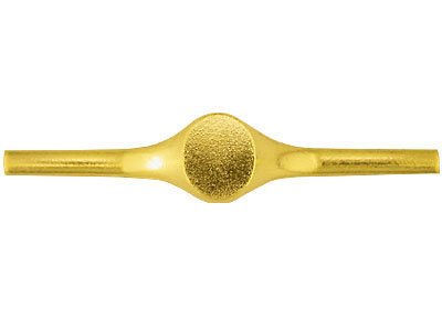 Anillo Caballero Oro Amarillo 18ct, 3,20mm, Con Sello De Contraste Completamente Recocido, Sello Ovalado De 13mm X 11mm, 100 Oro Reciclado