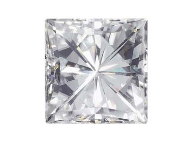 Moissanita Cuadrada De 2,5 MM Y 0,11 Ct, Diamante De Muy Buena Calidad Equivalente A 0,12 Ct