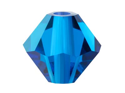 Cristal Preciosa, Paquete De 24, Bicnico, 4 Mm, Azul Capri