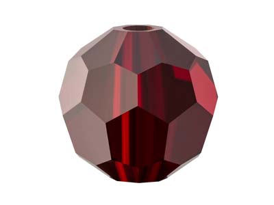 Cristal Preciosa, Paquete De 12, Abalorio Redondo, 4 Mm, Granate