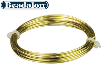 Hilo Artistic Wire Calibre 16 De Beadalon Resistente Al Deslustre Latón De 3,1 M - Imagen Estandar - 2