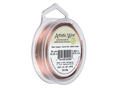 Beadalon Artistic Wire 24 Gauge Bare Copper 18.2m - Imagen Estandar - 1