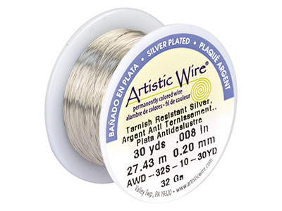 Beadalon Artistic Wire 32 Gauge Sil Pltd 27.4m - Imagen Estandar - 1