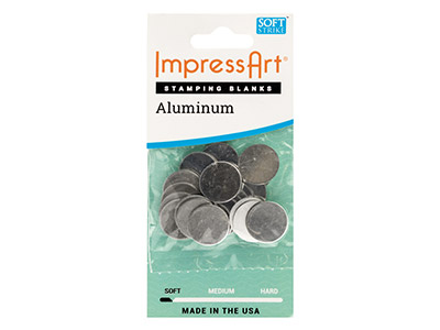 Redondas Impressart Sin Grabar De Aluminio 12.7mm X 1.3mm, Paquete De20 - Imagen Estandar - 3