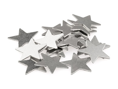 Estrellas Impressart Sin Grabar De Aluminio 22.3mm X 1.3mm, Paquete De15 - Imagen Estandar - 2