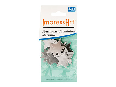 Estrellas Impressart Sin Grabar De Aluminio 22.3mm X 1.3mm, Paquete De15 - Imagen Estandar - 3