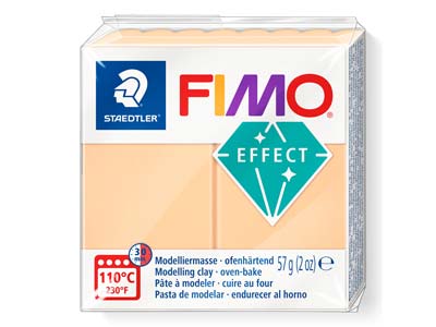 Fimo Effect Peach 57g Polymer Clay Block Fimo Colour Reference 405
