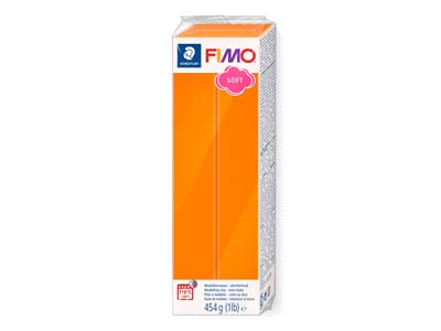 Bloque De Arcilla Polimérica Fimo Soft Tangerine De 454g, Referencia De Color 42
