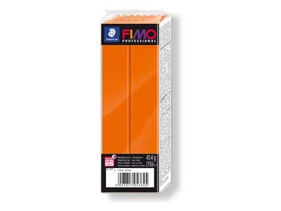 Bloque De Arcilla Polimérica Fimo Professional Orange De 454g, Referencia De Color 4