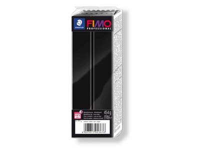 Bloque De Arcilla Polimérica Fimo Professional Black De 454g, Referencia De Color 9