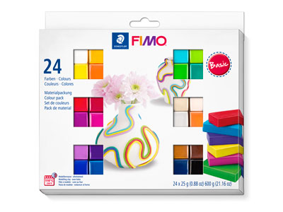 Fimo Soft Basic Colour Pack, Paquete De 24