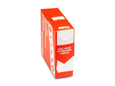 Etiquetas Adhesivas Redondas Para Precios, De Color Blanco, Caja De 1000, 25 MM - Imagen Estandar - 2