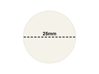 Etiquetas Adhesivas Redondas Para Precios, De Color Blanco, Caja De 1000, 25 MM - Imagen Estandar - 3